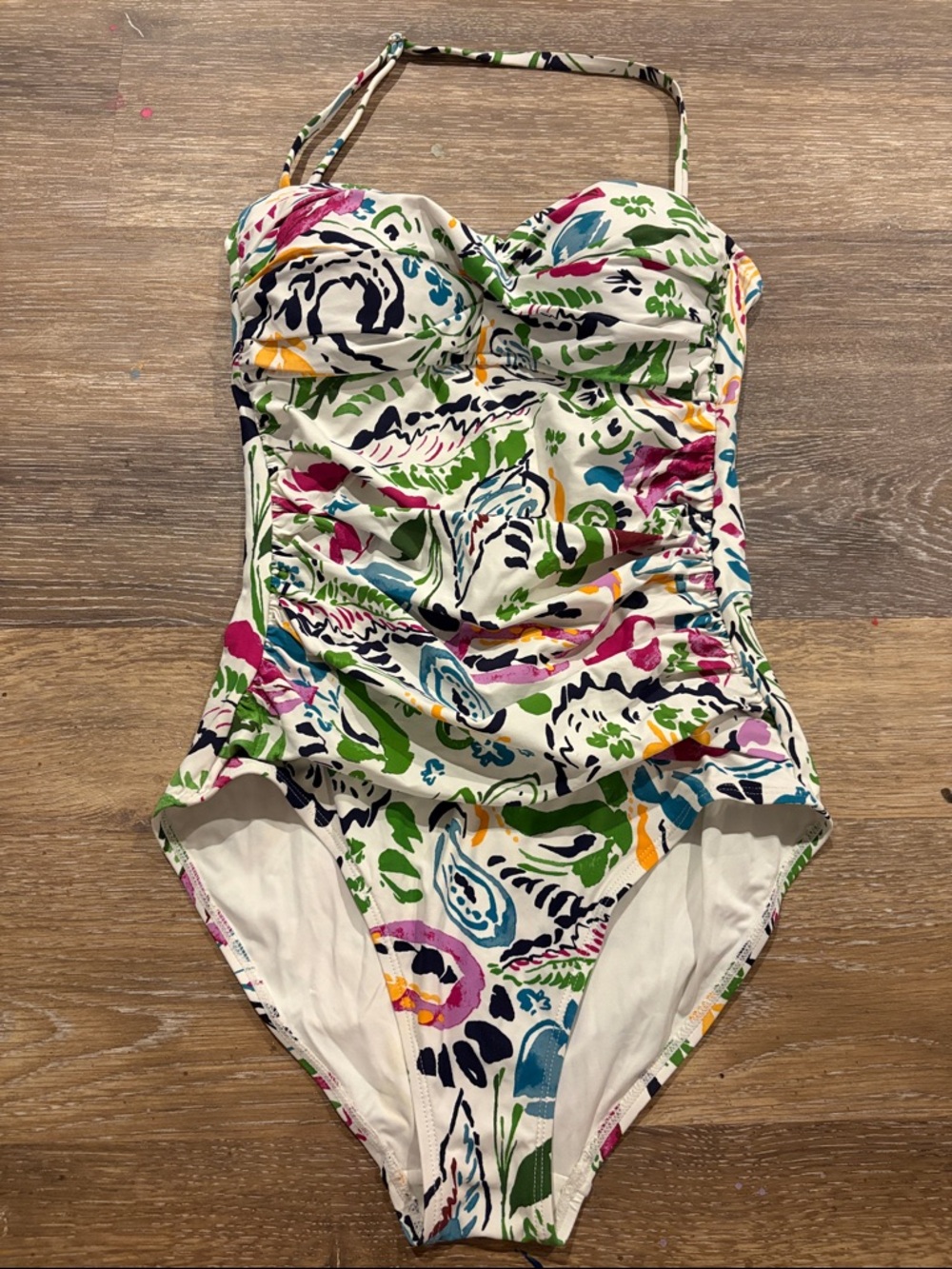 Anne Cole Twist Front Shirred One Piece